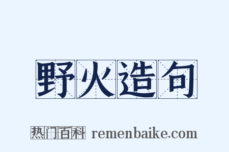 野火造句是什么意思的图片